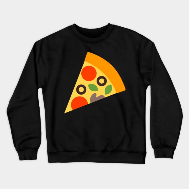 Colorful Yummy Pizza Icon Crewneck Sweatshirt by InkyArt